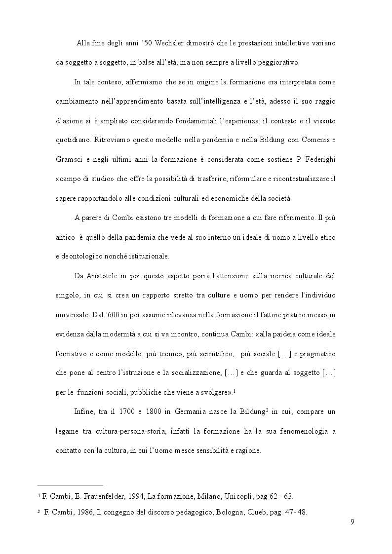 Anteprima della tesi: La formazione come strategia per il successo, Pagina 8