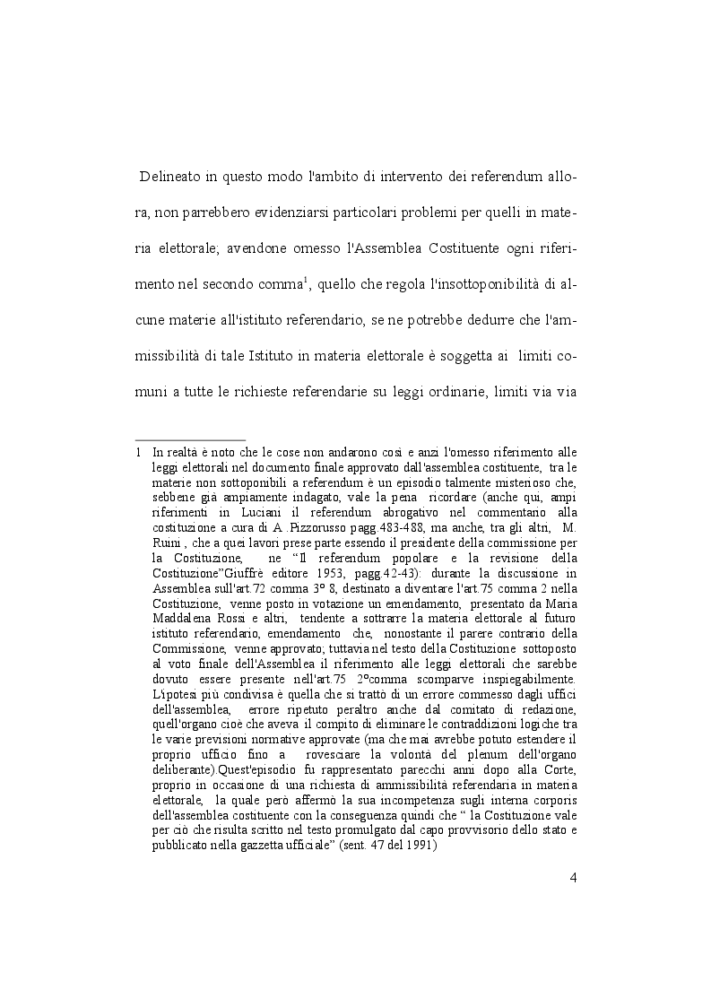 Anteprima della tesi: Il referendum abrogativo in materia elettorale, Pagina 3