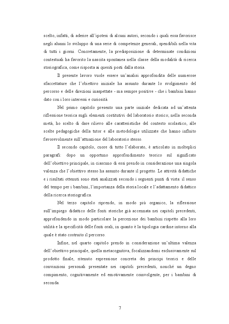 Anteprima della tesi: Quando i nonni raccontano. L'affettività nel laboratorio storico., Pagina 5
