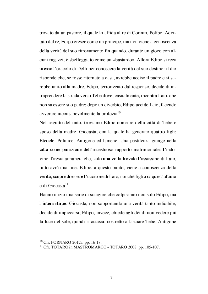 Anteprima della tesi: Il personaggio di Antigone da Sofocle alla tragedia rinascimentale, Pagina 6