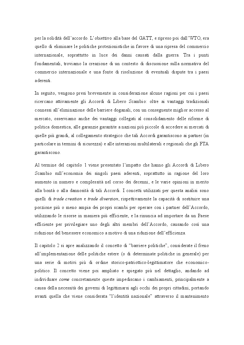 Anteprima della tesi: Gli Accordi di Libero Scambio: uno sguardo d’insieme e focus sul NAFTA, Pagina 3