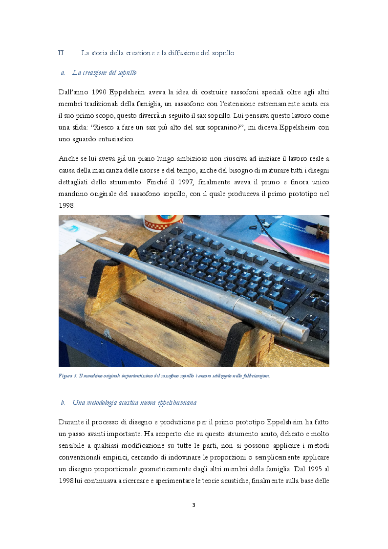 Anteprima della tesi: Uno studio complessivo del sassofono soprillo, Pagina 5