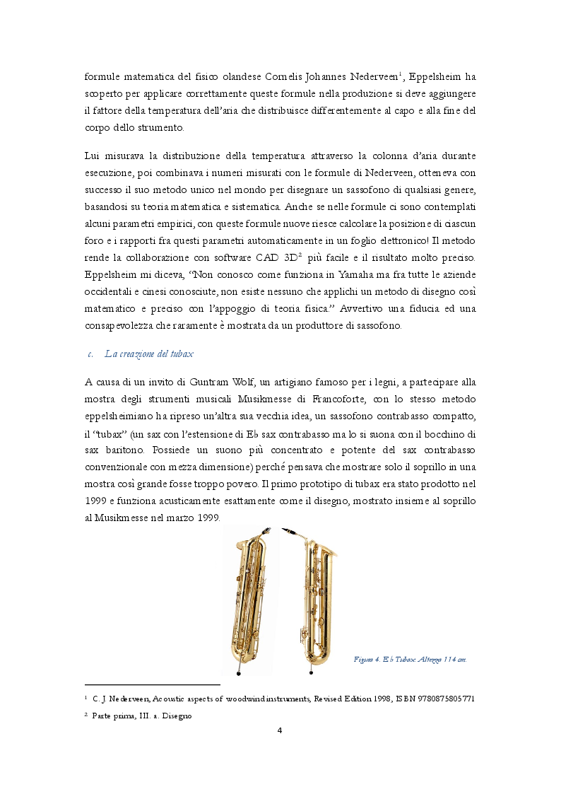 Anteprima della tesi: Uno studio complessivo del sassofono soprillo, Pagina 6
