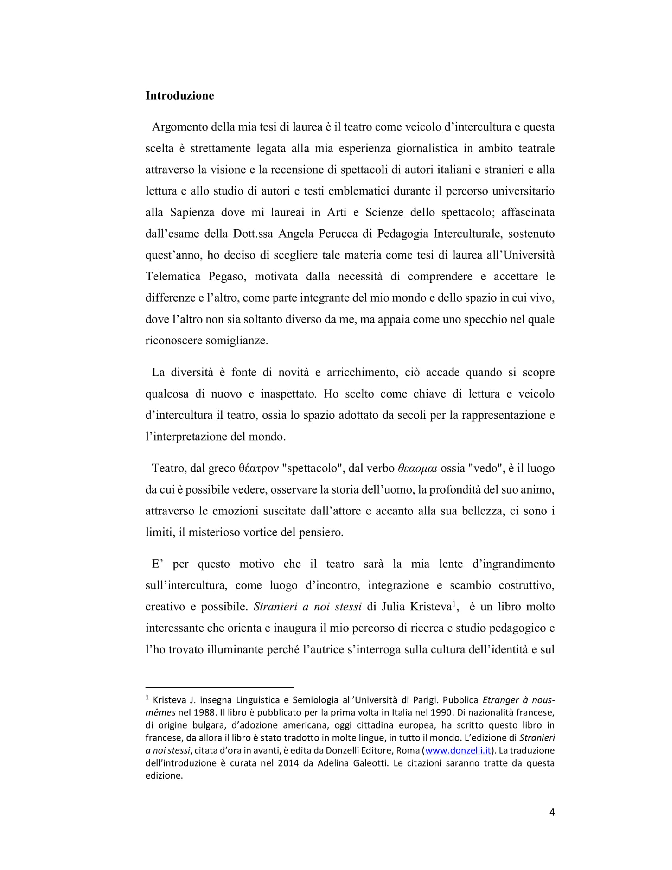 Anteprima della tesi: Il teatro come veicolo d'intercultura, Pagina 2