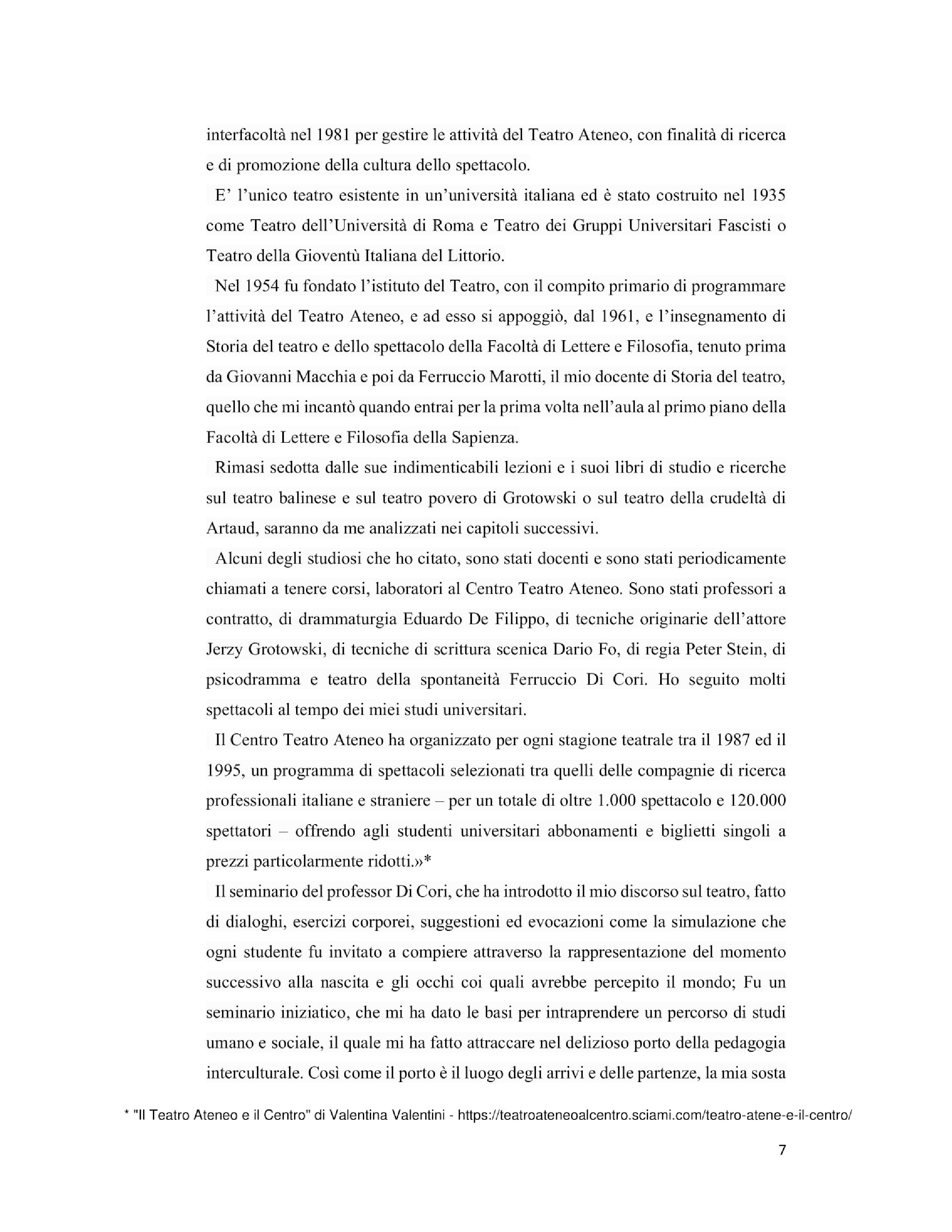 Anteprima della tesi: Il teatro come veicolo d'intercultura, Pagina 5