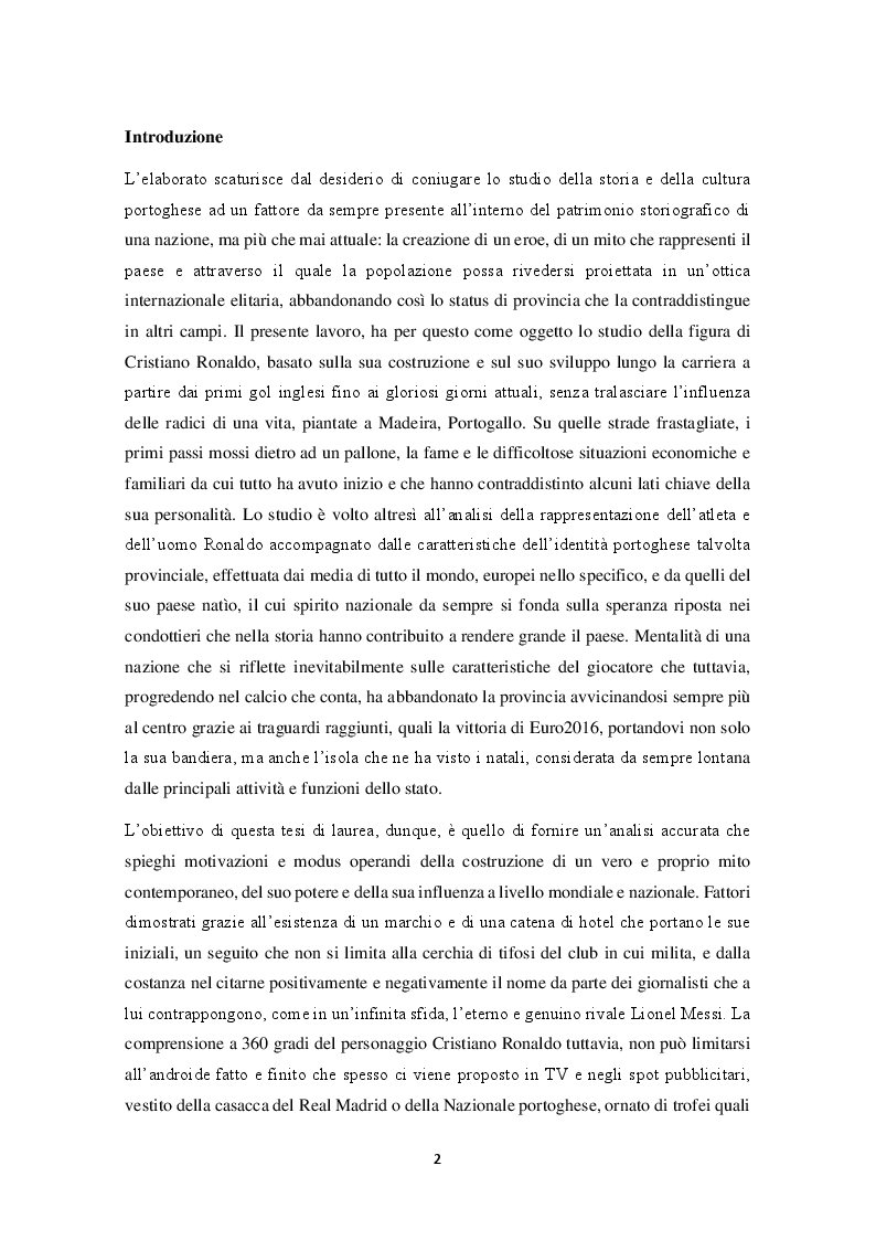 Anteprima della tesi: Mitologie calcistiche e mediatiche di CR7, Pagina 3