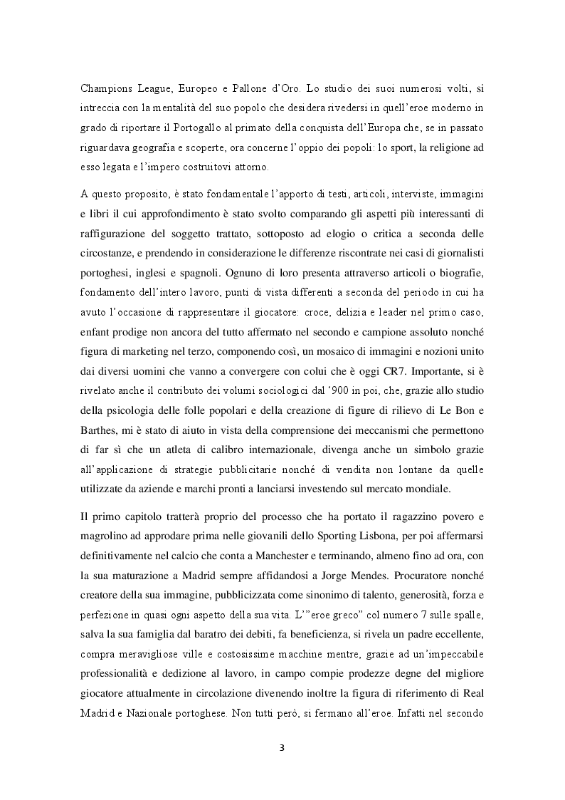 Anteprima della tesi: Mitologie calcistiche e mediatiche di CR7, Pagina 4