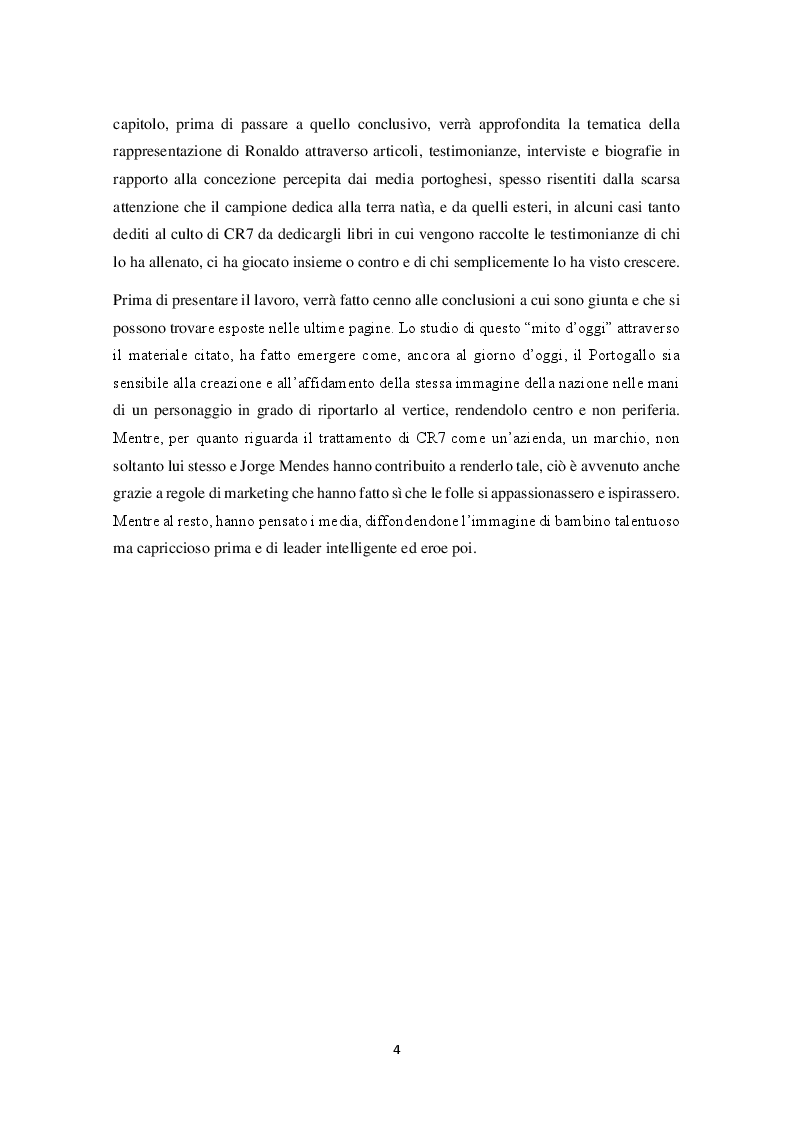 Anteprima della tesi: Mitologie calcistiche e mediatiche di CR7, Pagina 5