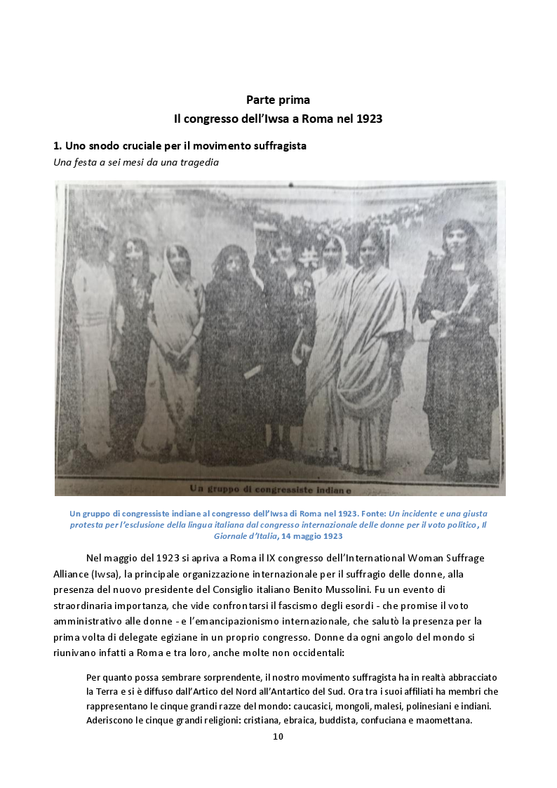 Anteprima della tesi: Hoda Sharawi e il movimento internazionale delle donne (1919-1947), Pagina 7