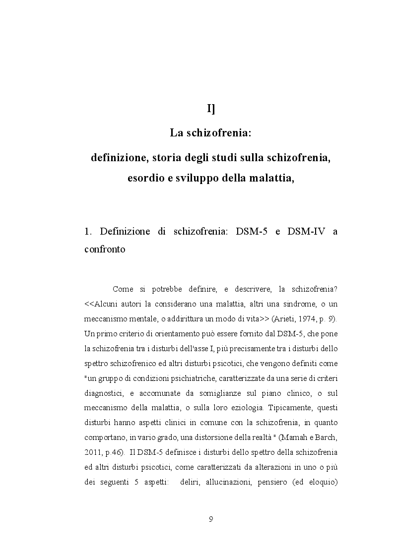 Anteprima della tesi: Le allucinazioni uditive nella schizofrenia: ipotesi biologiche ed ipotesi psicologiche a confronto, Pagina 6