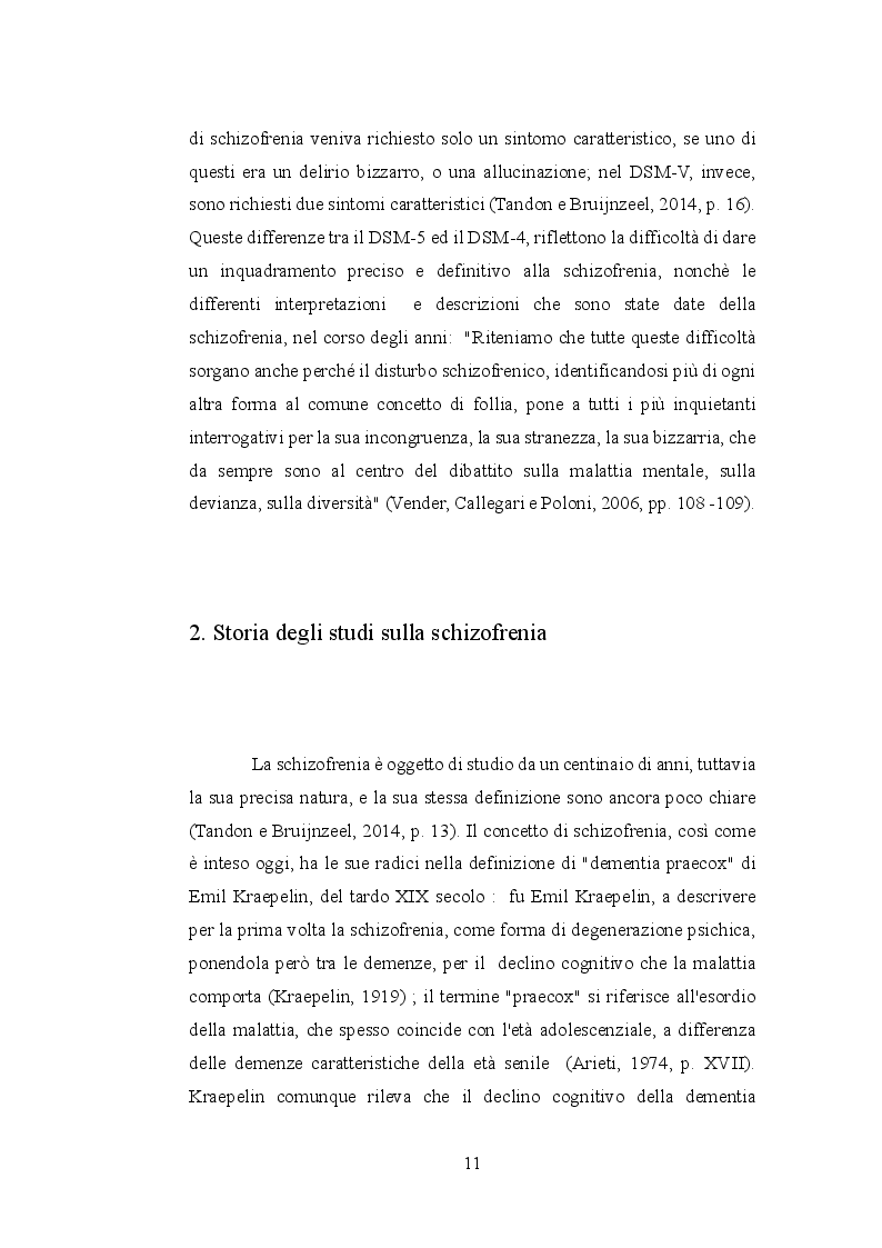 Anteprima della tesi: Le allucinazioni uditive nella schizofrenia: ipotesi biologiche ed ipotesi psicologiche a confronto, Pagina 8