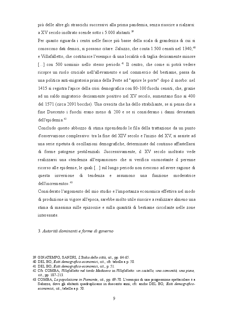 Anteprima della tesi: I beccai dell'area subalpina medievale. Economia, potere lavoro., Pagina 6