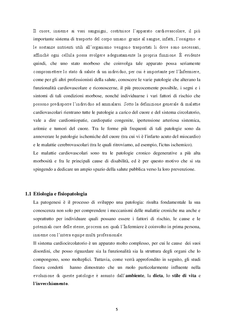 Anteprima della tesi: Il ruolo dell'Infermiere nella Riabilitazione Cardiologica, Pagina 5