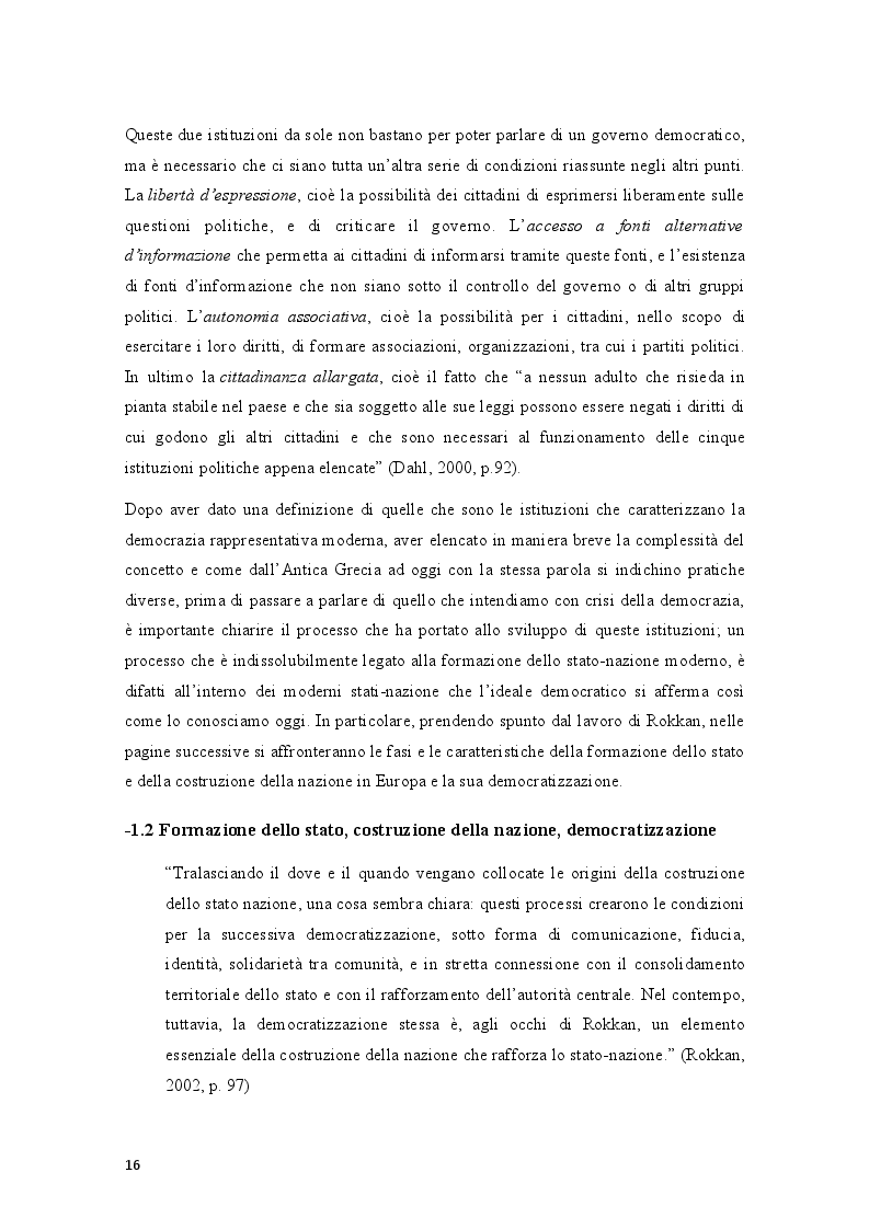 Estratto dalla tesi: Movimenti sociali e democrazia nell'epoca della crisi: il caso degli indignados