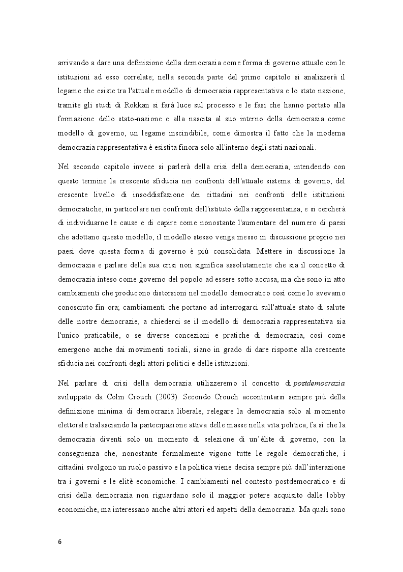 Anteprima della tesi: Movimenti sociali e democrazia nell'epoca della crisi: il caso degli indignados, Pagina 4