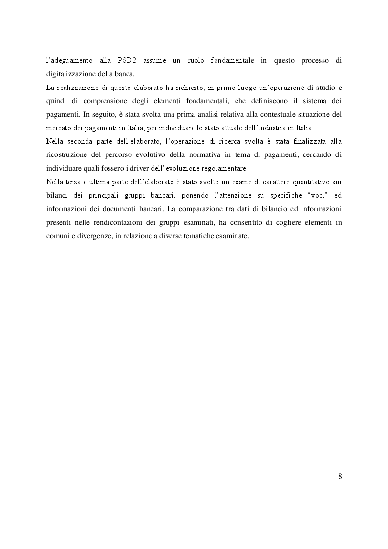 Anteprima della tesi: Open Banking e PSD2: sfide ed opportunità per le banche, Pagina 4