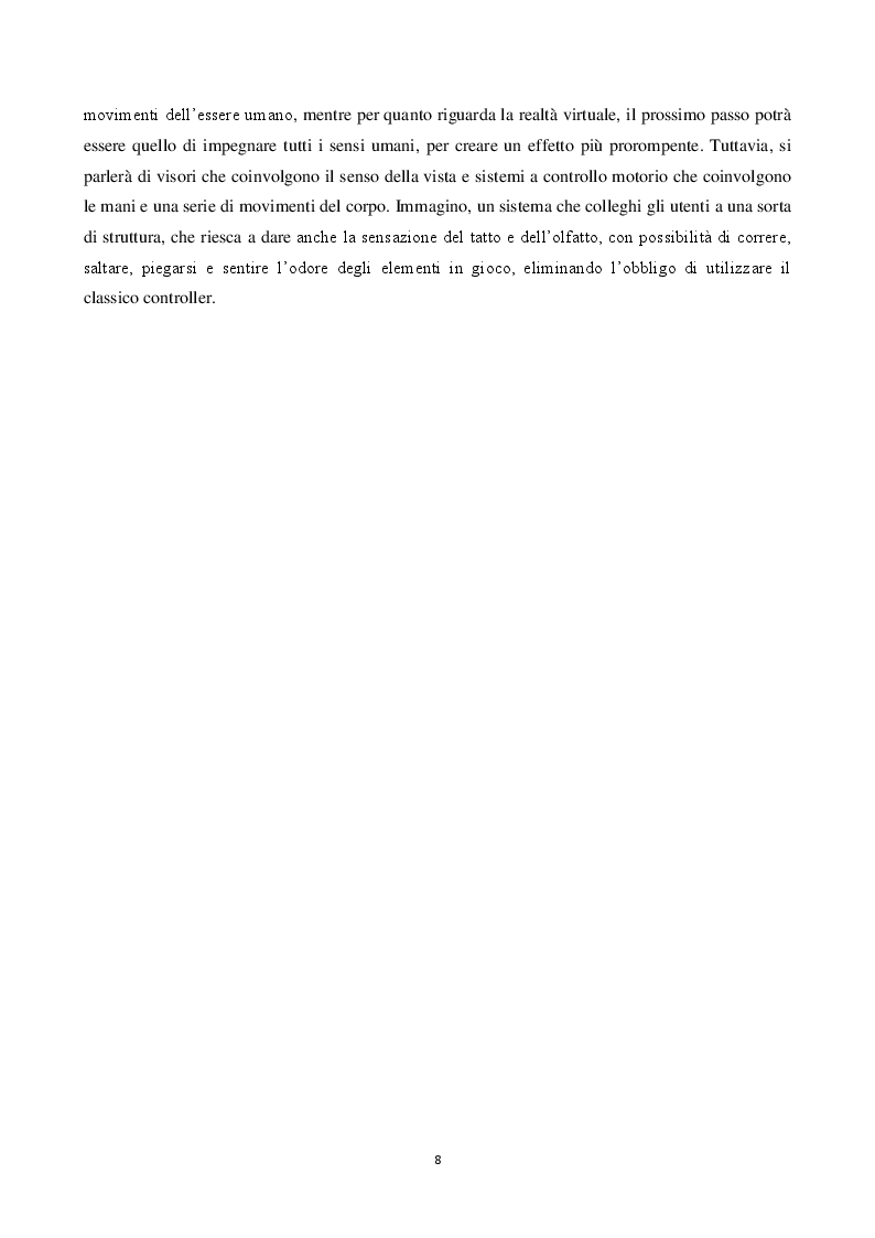 Anteprima della tesi: Realtà Virtuale e Realtà Aumentata: definizioni a confronto, Pagina 5