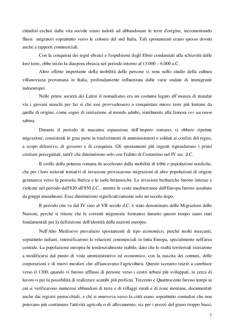 Estratto dalla tesi: Immigrazione: aspetti economici e sociali