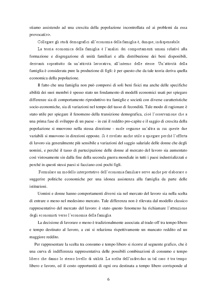 Anteprima della tesi: La Famiglia: un soggetto economico, Pagina 7
