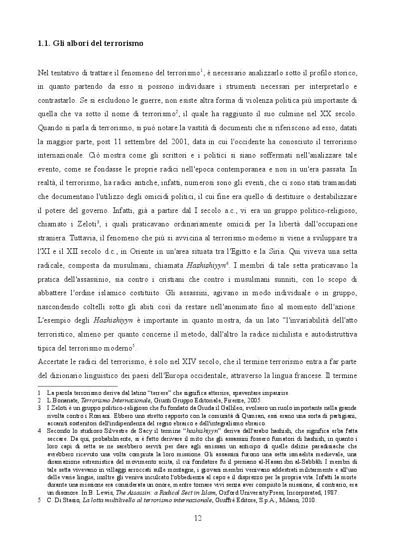Anteprima della tesi: La legislazione anti-terrorismo nel Regno Unito tra sicurezza pubblica e tutela dei diritti umani, Pagina 8