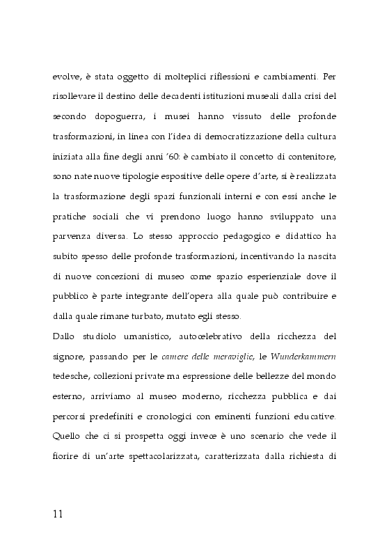 Anteprima della tesi: Trasformazioni museali. Analisi semiotica del Palazzo delle Esposizioni di Roma, Pagina 3