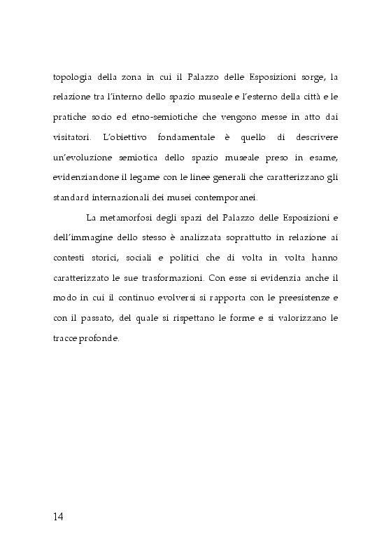 Anteprima della tesi: Trasformazioni museali. Analisi semiotica del Palazzo delle Esposizioni di Roma, Pagina 6