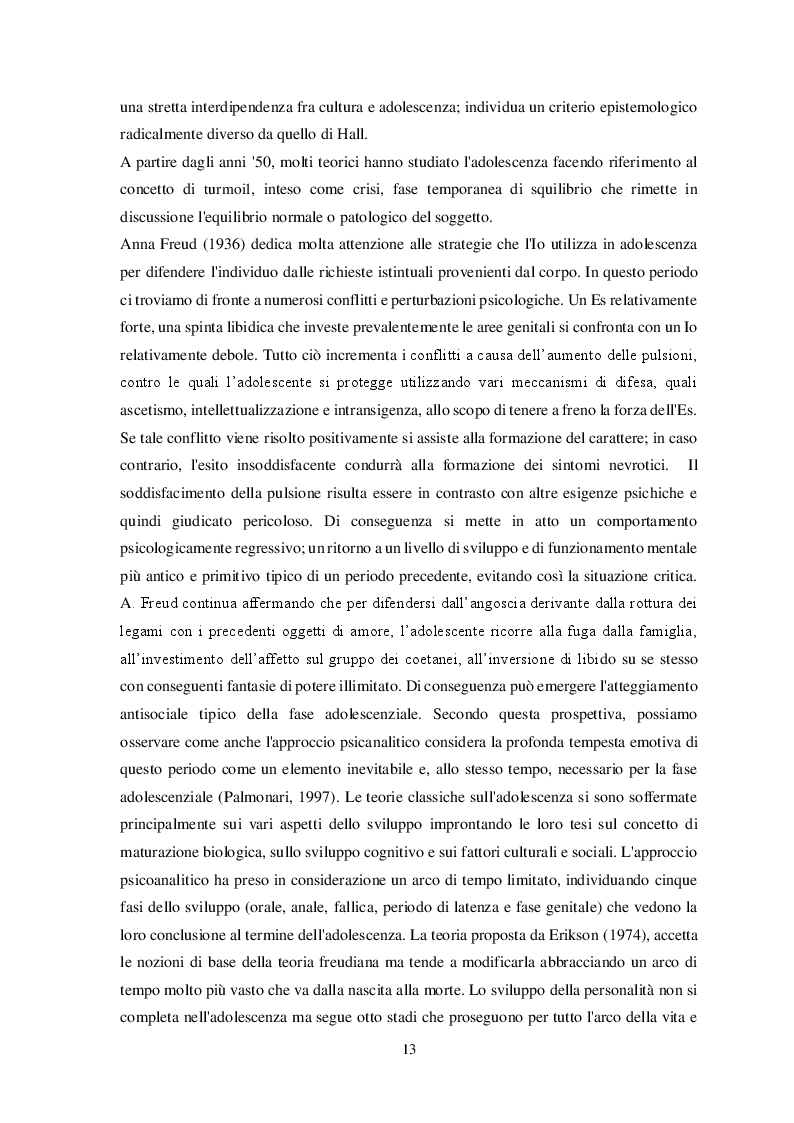 Estratto dalla tesi: Disturbi alimentari e Alessitimia: studio empirico in un campione di adolescenti non referred
