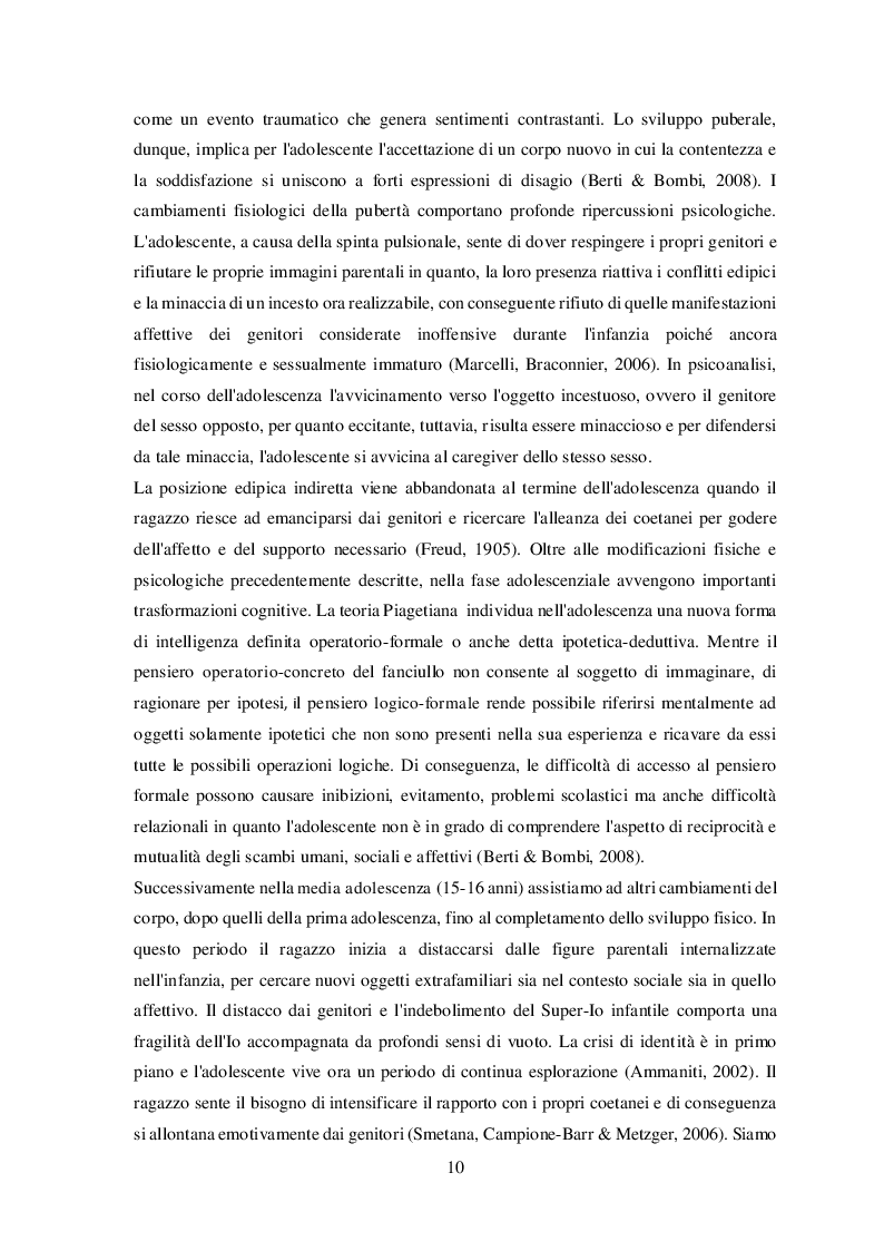 Anteprima della tesi: Disturbi alimentari e Alessitimia: studio empirico in un campione di adolescenti non referred, Pagina 7