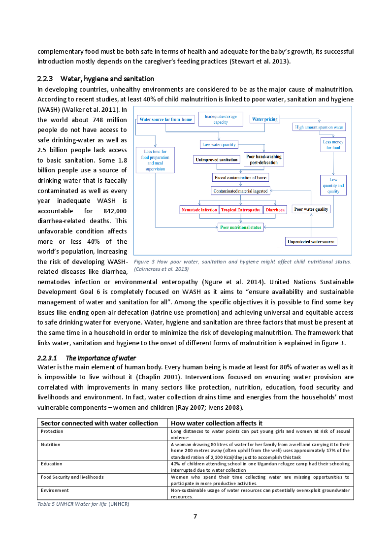 Estratto dalla tesi: Baseline analysis of the underlying causes of child undernutrition in eight health-areas of Luisa - Central Kasai, Democratic Republic of Congo