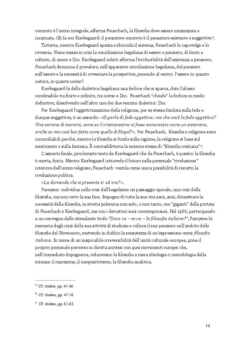 Anteprima della tesi: La libertà del male, il male della libertà. Una riflessione sul pensiero tragico di Luigi Pareyson in rapporto alla testimonianza biblica, Pagina 7