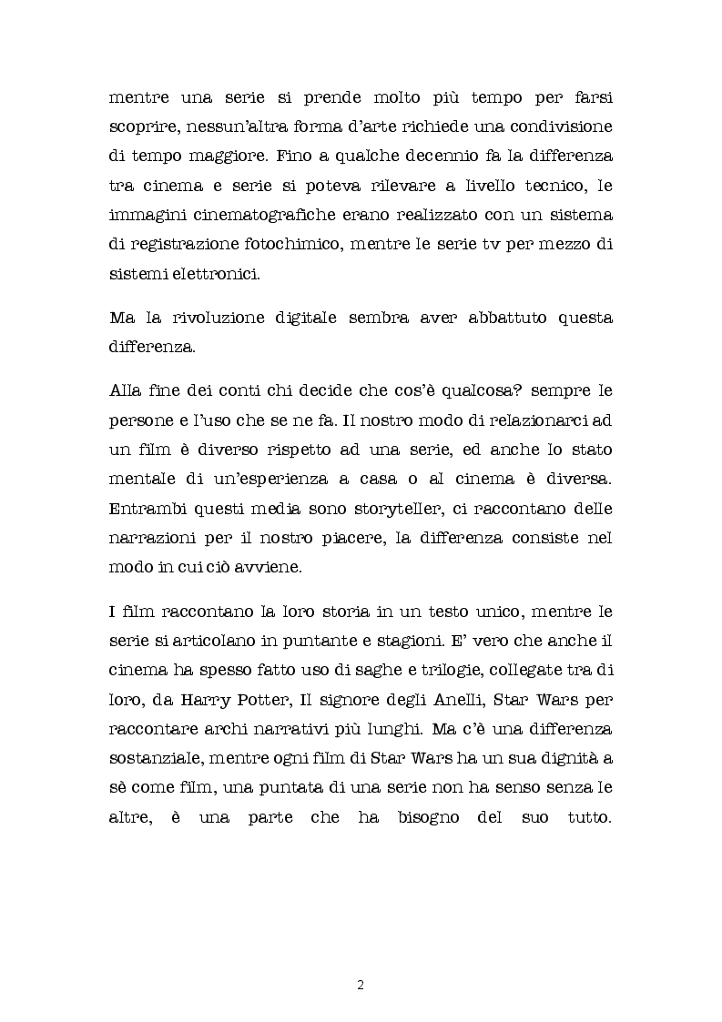 Anteprima della tesi: SERIE BATTE CINEMA: quali contenuti scegliamo? Come li guardiamo? E su quali schermi?, Pagina 3