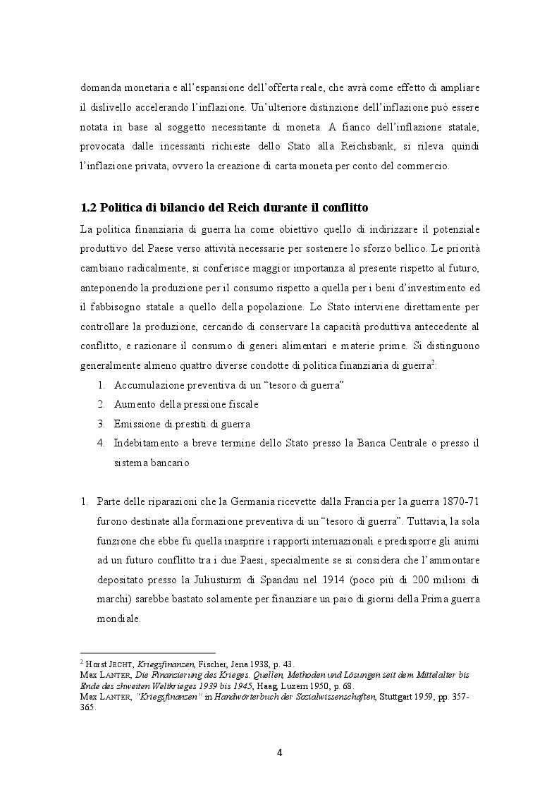 Anteprima della tesi: Evoluzione dell'inflazione tedesca 1914-1923, Pagina 5