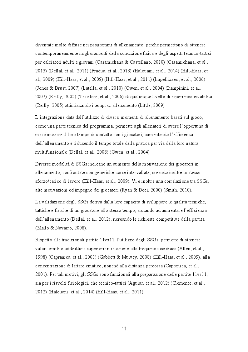 Anteprima della tesi: Efficacia e gradimento di allenamenti basati su small-sided games e sprint ripetuti nel calcio amatoriale, Pagina 3