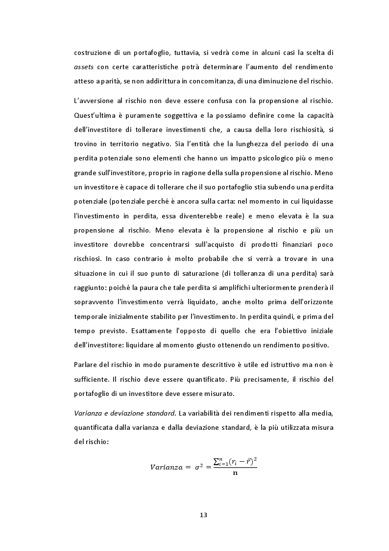 Estratto dalla tesi: Gestione multiperiodale del portafoglio: una strategia di investimento basata sulla Cluster Analysis e su processi GARCH multivariati
