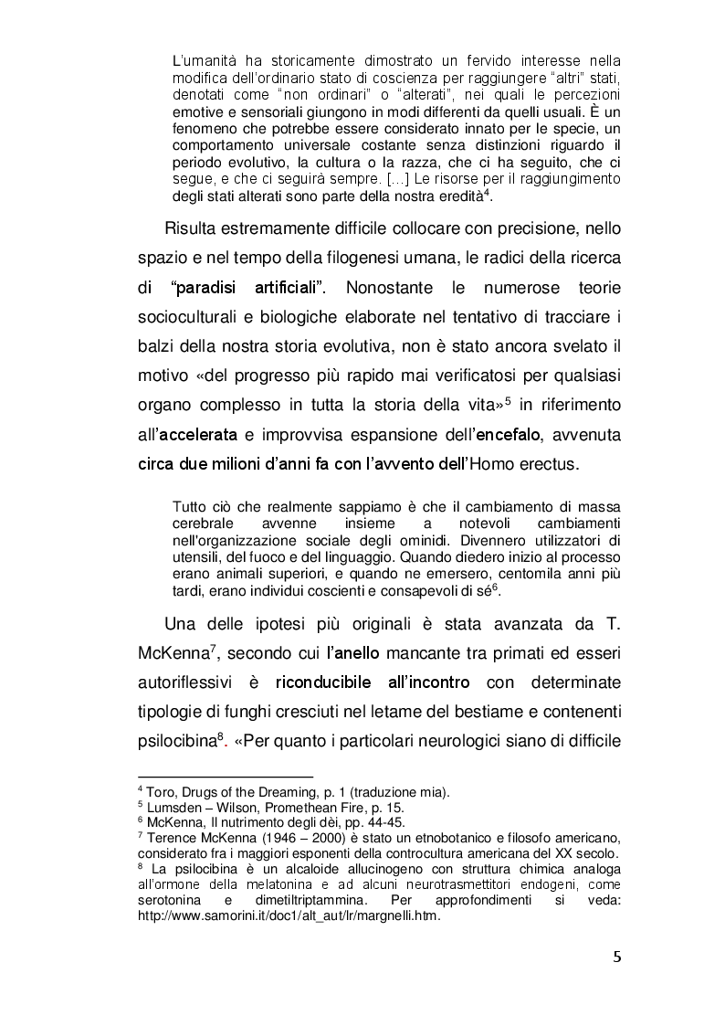Anteprima della tesi: Alterazioni di coscienza: tra scienza e misticismo, Pagina 4