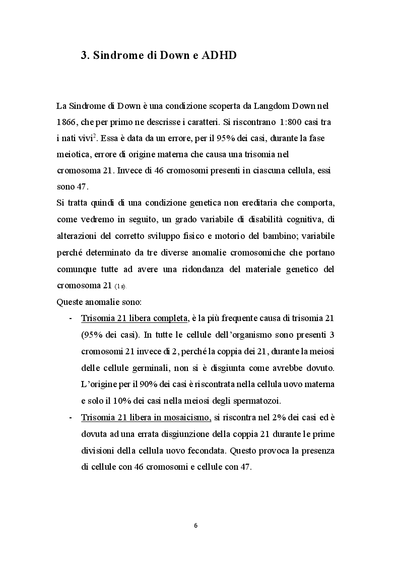 Anteprima della tesi: Basket - Yoga - Tai Chi per migliorare gli aspetti motori, cognitivi e relazionali nei bambini con Sindrome di Down, Pagina 5