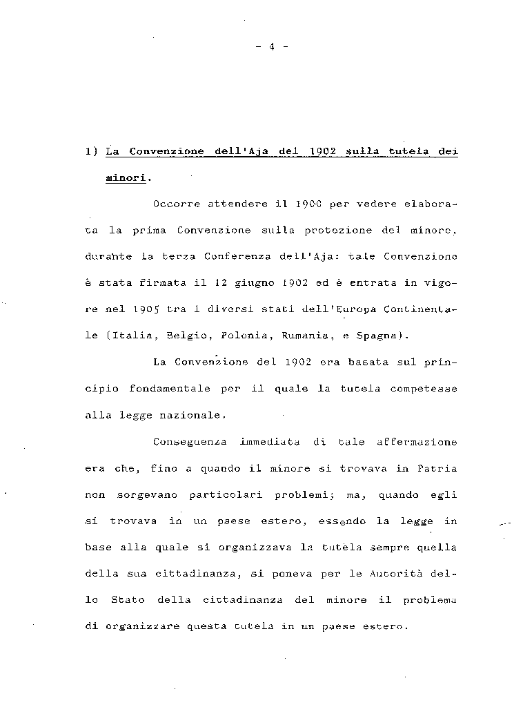 Anteprima della tesi: La protezione del minore nel diritto internazionale contemporaneo: disamina dei progetti delle N.U. sulla Convenzione dei diritti del fanciullo e sull'adozione internazionale, Pagina 3