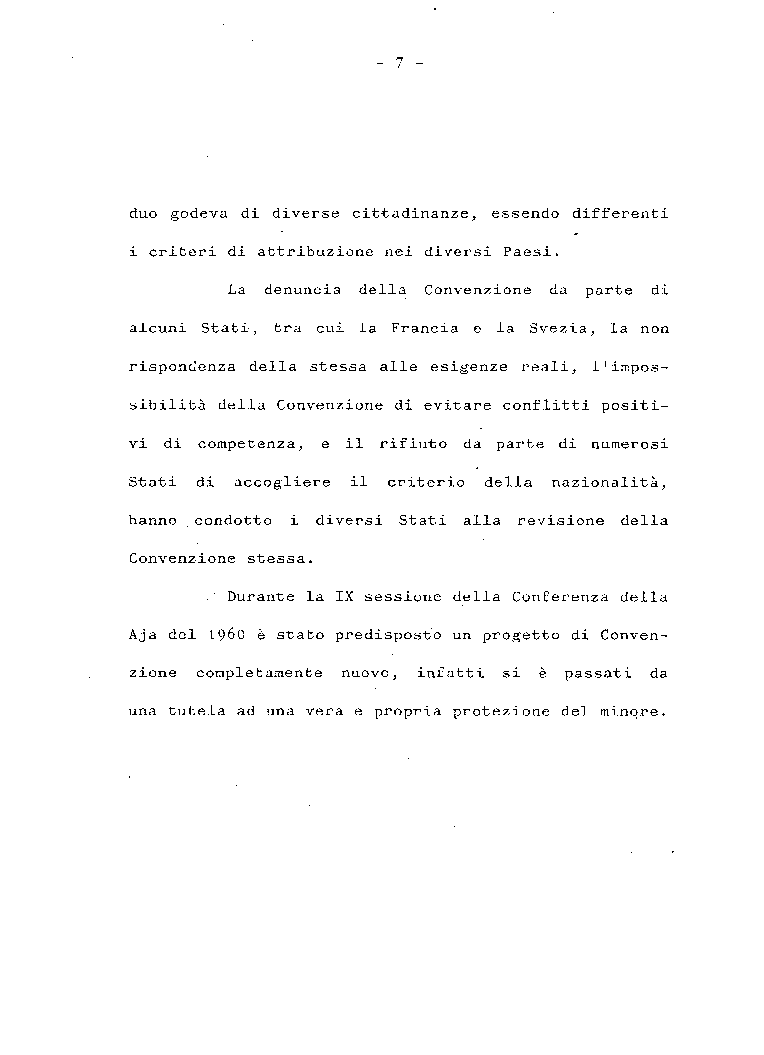 Anteprima della tesi: La protezione del minore nel diritto internazionale contemporaneo: disamina dei progetti delle N.U. sulla Convenzione dei diritti del fanciullo e sull'adozione internazionale, Pagina 6