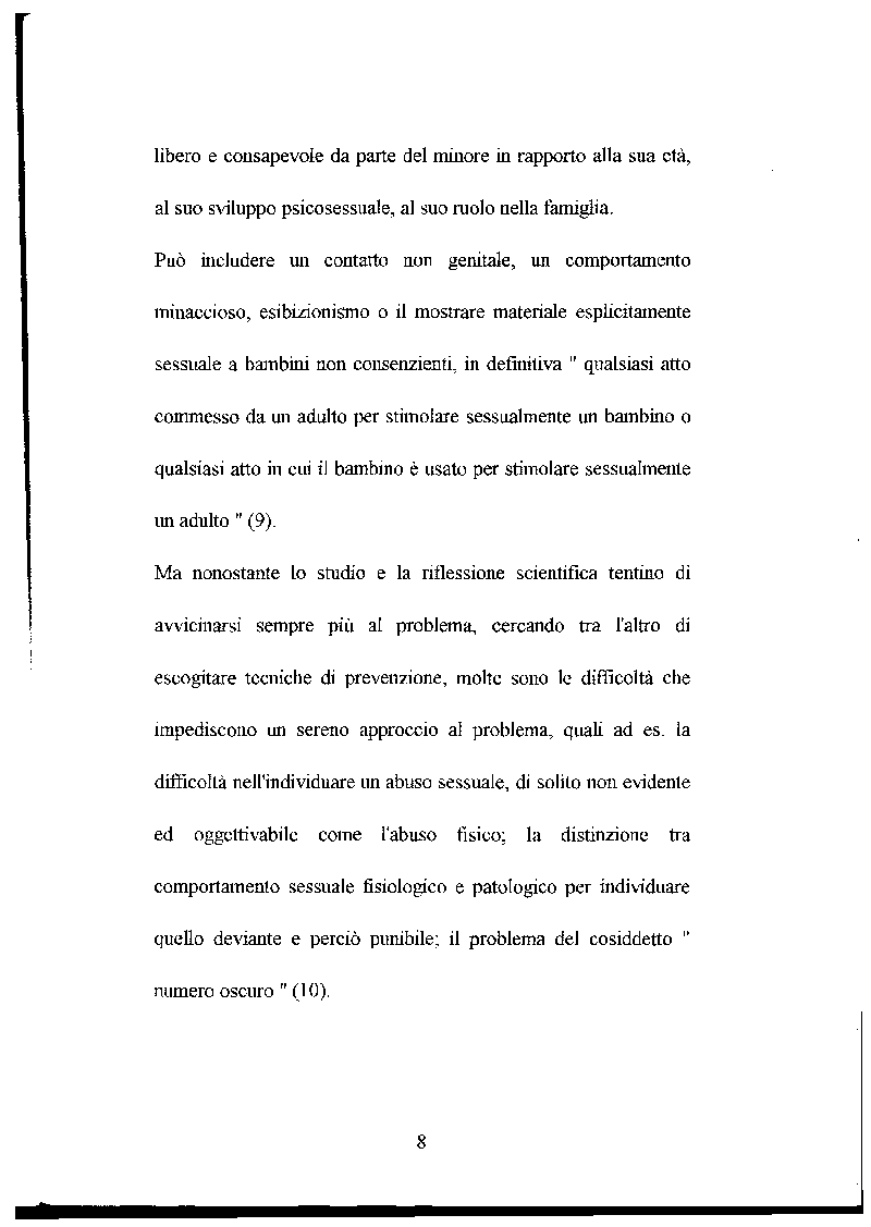 Anteprima della tesi: L'abuso sessuale sui minori: aspetti normativi e medico sociali., Pagina 3