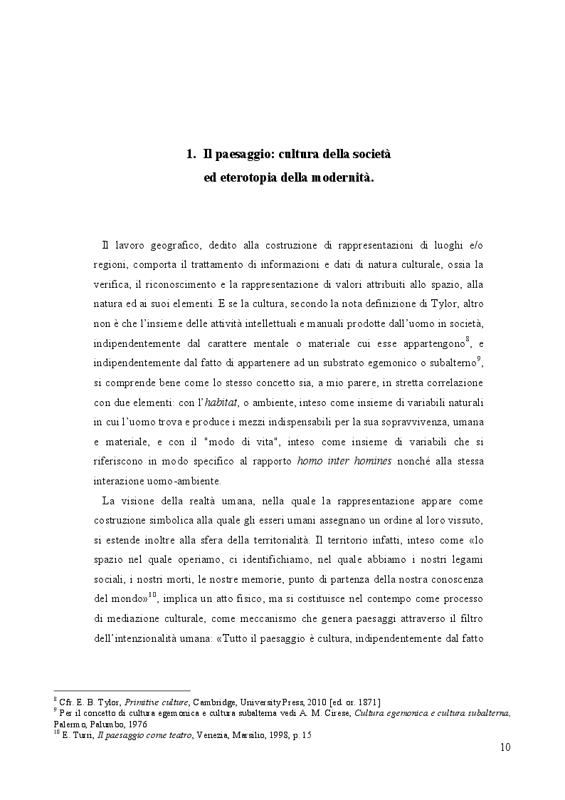 Anteprima della tesi: Geografia e paesaggio. La Sirena di Tomasi di Lampedusa., Pagina 6