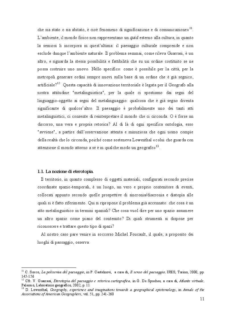 Anteprima della tesi: Geografia e paesaggio. La Sirena di Tomasi di Lampedusa., Pagina 7