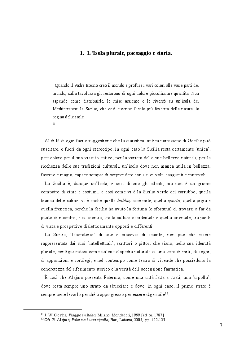 Anteprima della tesi: L'Alto Veliero oltre lo Stretto: la letteratura della Sicilia oltre le strettoie dell'esistente., Pagina 6