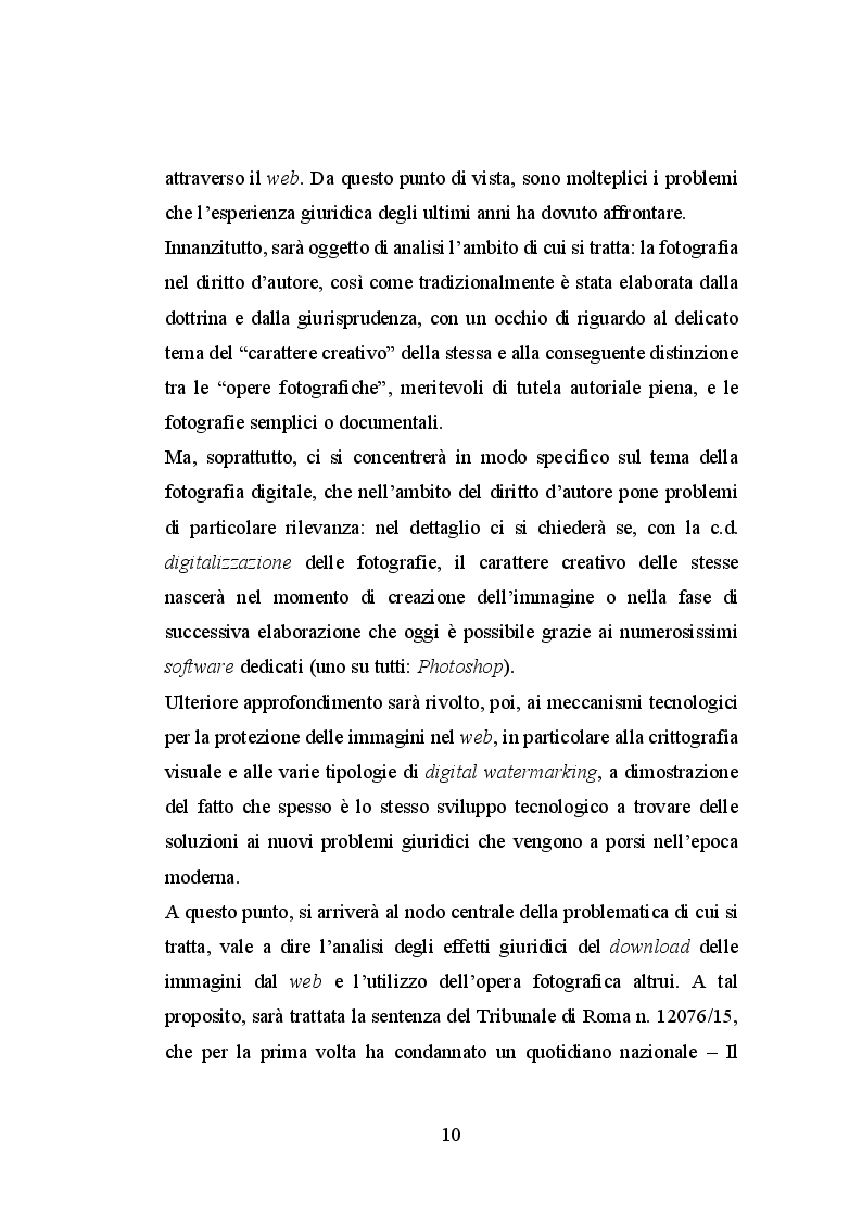 Anteprima della tesi: Le immagini ed il diritto d'autore sul web, Pagina 5