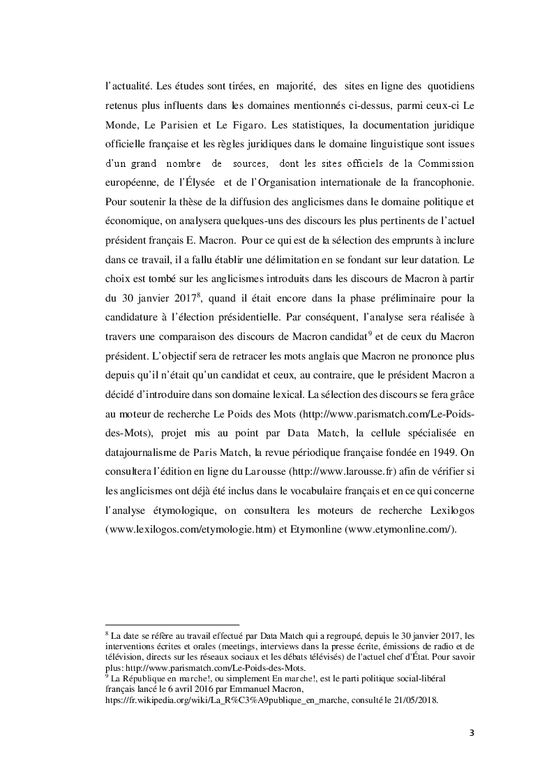 Anteprima della tesi: Do you speak Macron? À propos des anglicismes du president francais, Pagina 4