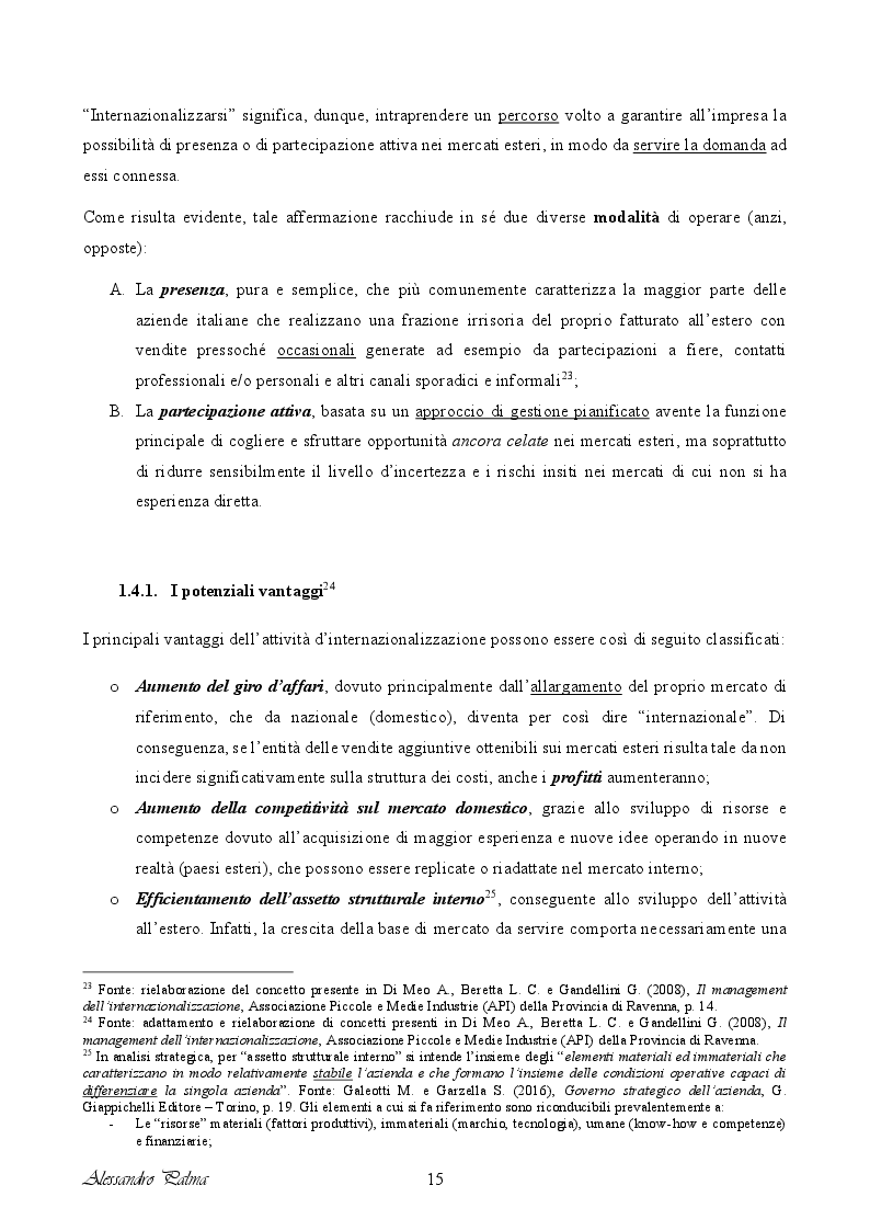 Anteprima della tesi: Analisi di fattibilità riguardante il processo d'internazionalizzazione di una PMI Italiana: il caso Confetti Pelino S.r.l., Pagina 7