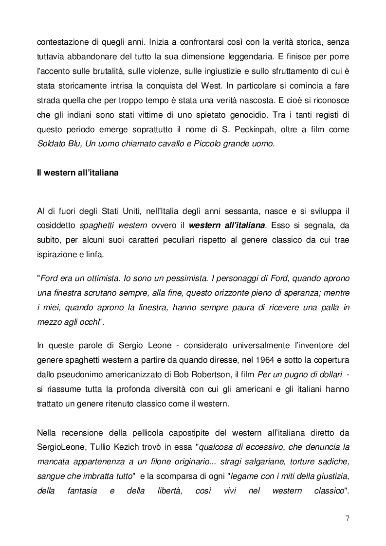 Anteprima della tesi: Nel dubbio, fate uno spaghetti western: l'italianità di un genere, Pagina 5