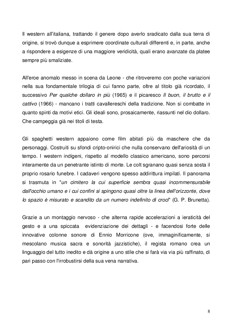 Anteprima della tesi: Nel dubbio, fate uno spaghetti western: l'italianità di un genere, Pagina 6