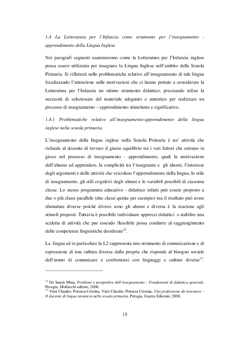 Estratto dalla tesi: INSEGNARE E APPRENDERE L’INGLESE CON UN RACCONTO DI ROALD DAHL. Un progetto didattico per la scuola primaria