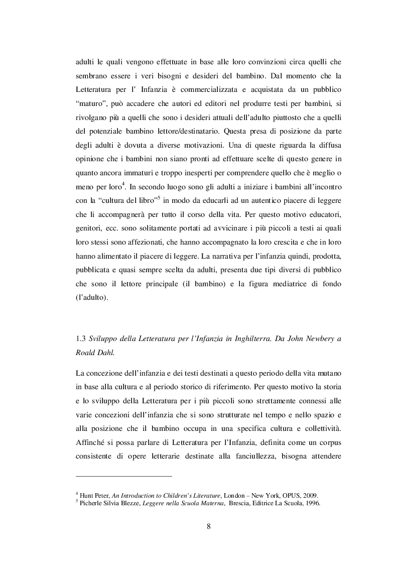 Anteprima della tesi: INSEGNARE E APPRENDERE L’INGLESE CON UN RACCONTO DI ROALD DAHL. Un progetto didattico per la scuola primaria, Pagina 6