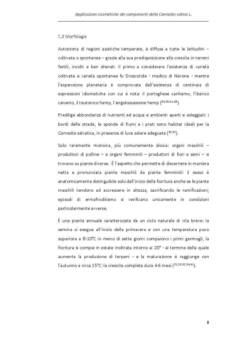 Anteprima della tesi: Applicazioni cosmetiche dei componenti della Cannabis sativa, Pagina 5